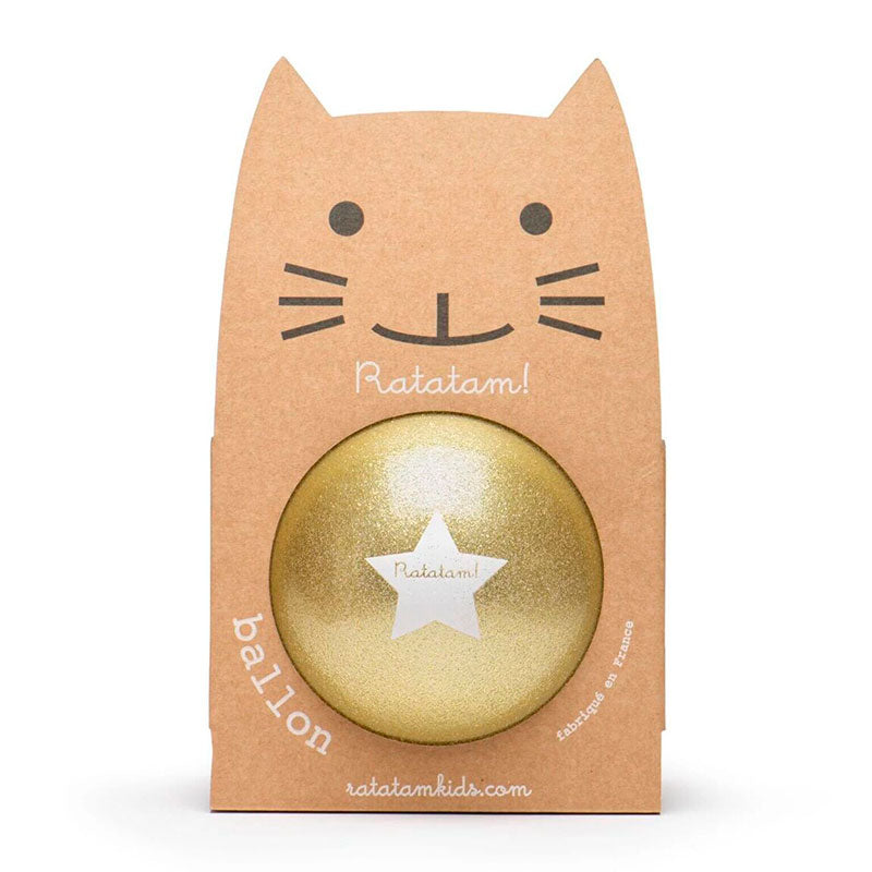 Gold glitter star ball