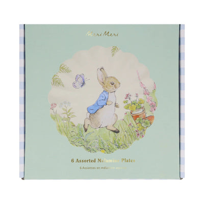 Prato de melamina Peter Rabbit / 6 peças.