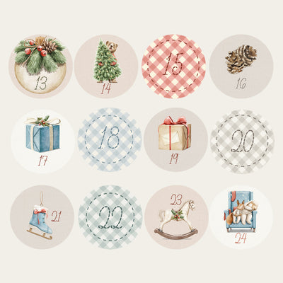 Petit Nöel Advent Calendar Stickers