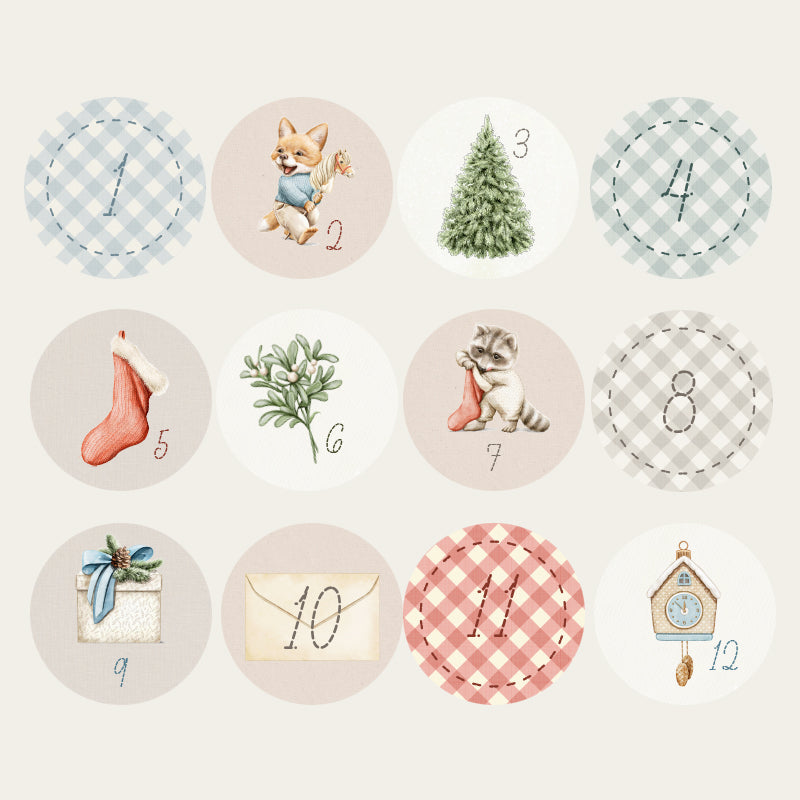 Petit Nöel Advent Calendar Stickers