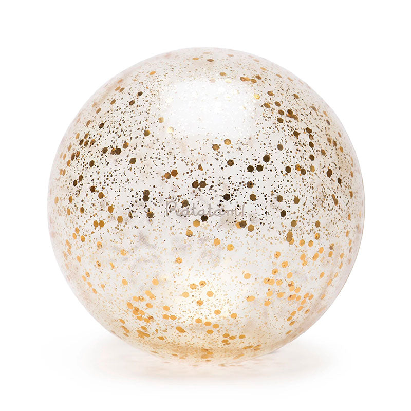 Gold glitter bubble ball