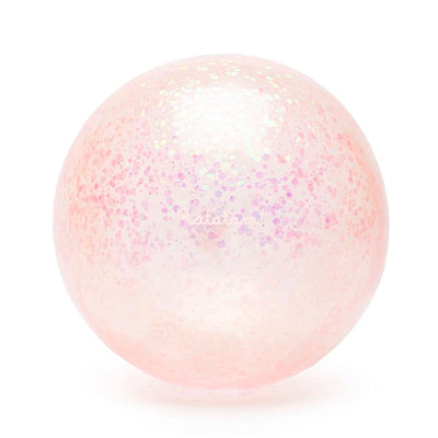 Bola de bolhas com glitter rosa