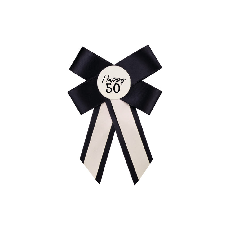 Pin Lazo "Happy 50" con Borde Negro