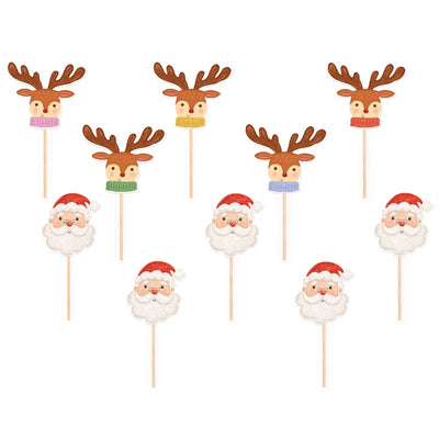 Pinchos Santa & Rudolf / 10 uds.