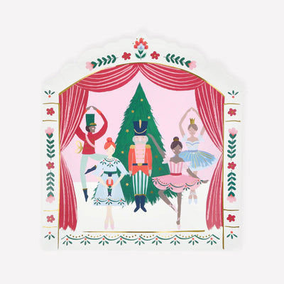 Platos Navidad escena ballet Nutcracker