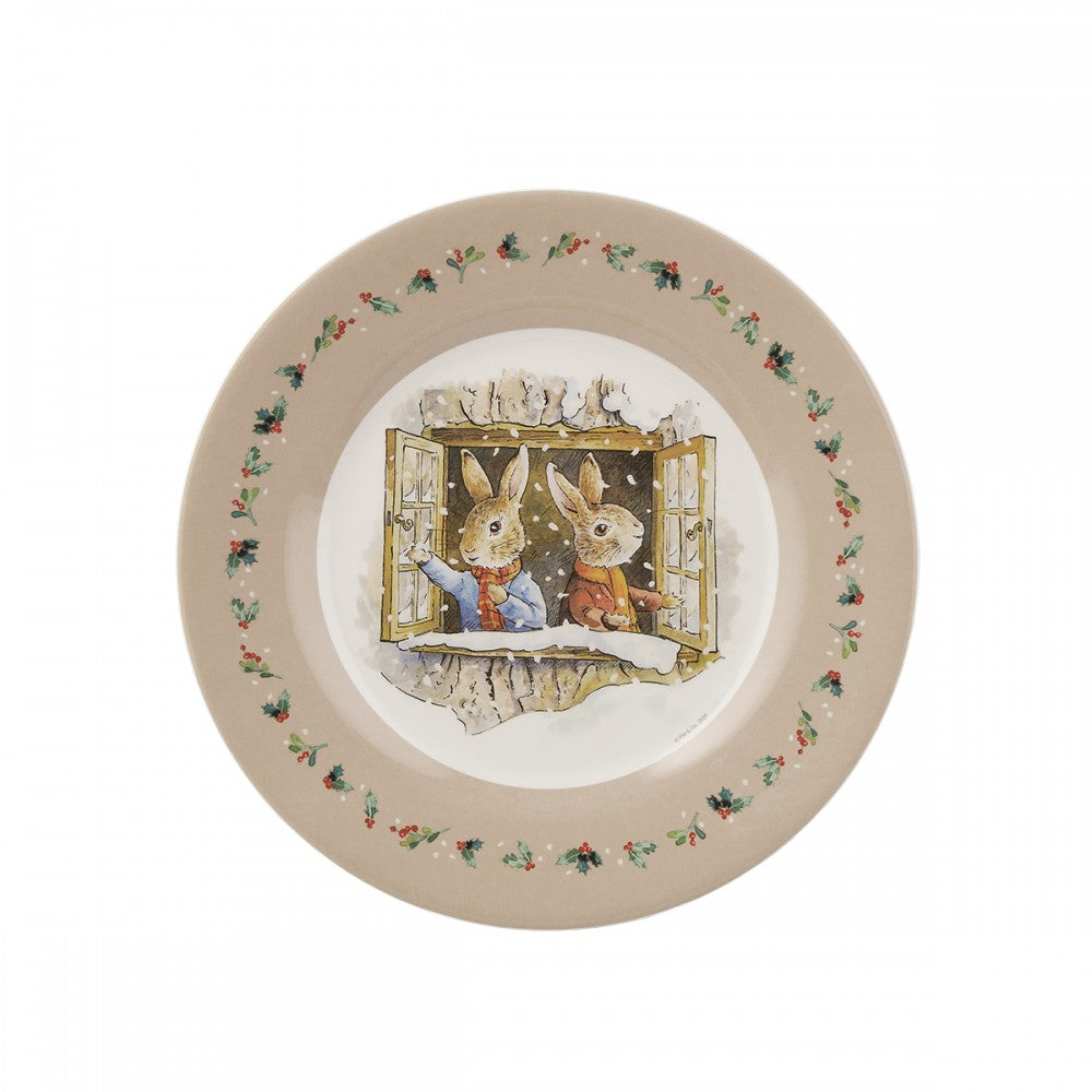Prato de sobremesa de Natal Peter Rabbit para janela