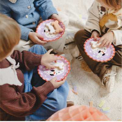 Dalmatian dog plate / 6 pcs.