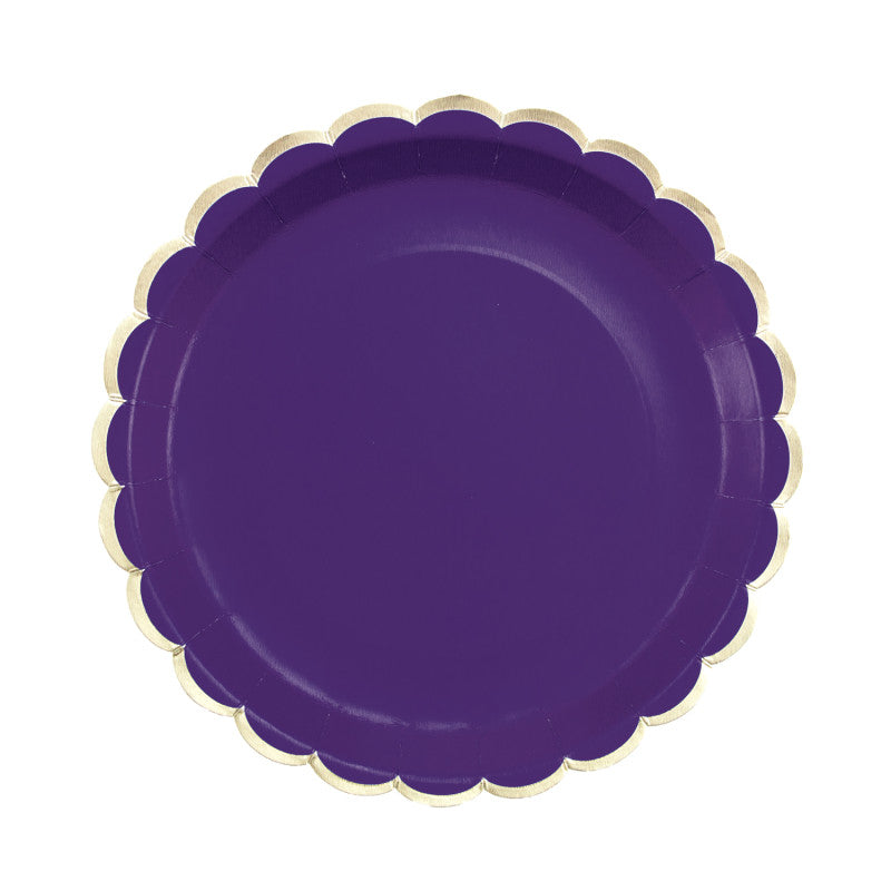 Purple plates detail / 8 units