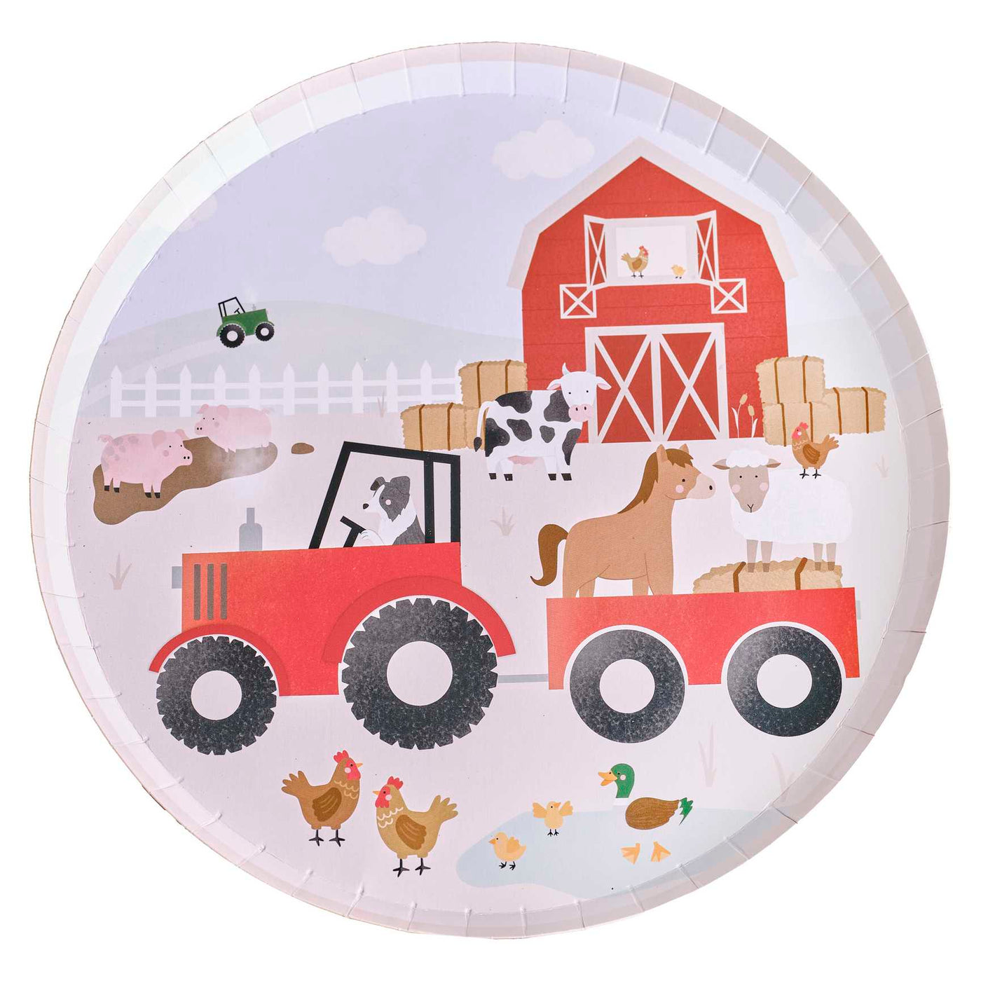 Farm animal plate baby / 8 pcs.