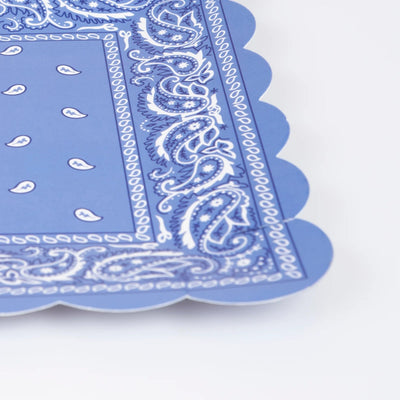 Pratos de mistura para bandanas ocidentais / 8 peças.
