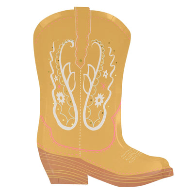 Platos Western boot pastel / 8 uds.