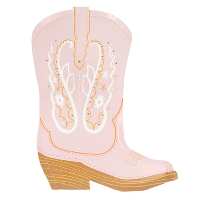 Platos Western boot pastel / 8 uds.