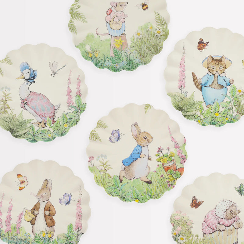 Prato de melamina Peter Rabbit / 6 peças.