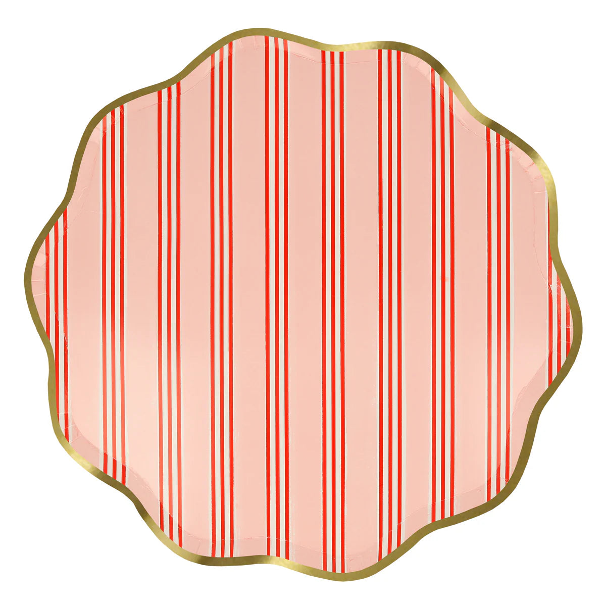 Platos Striped Christmas