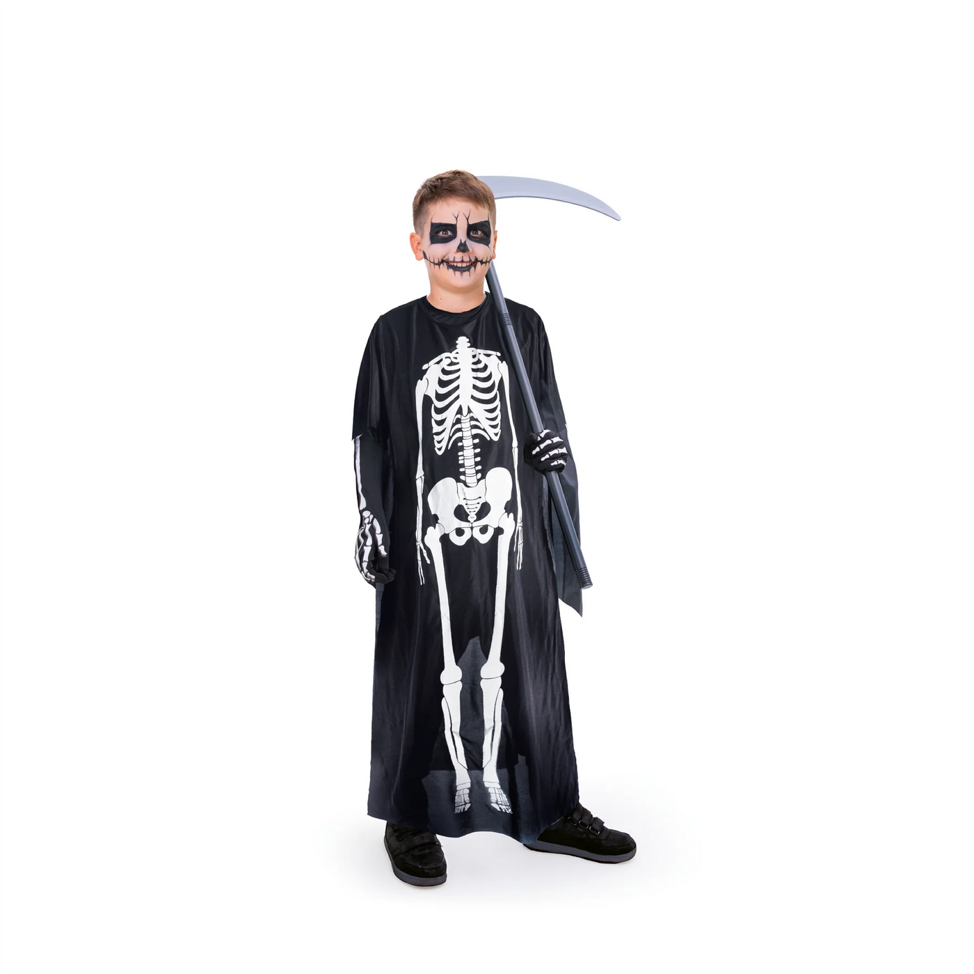 Halloween skull poncho