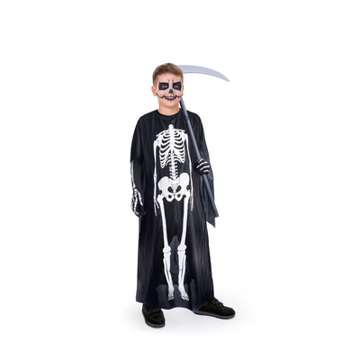 Halloween skull poncho