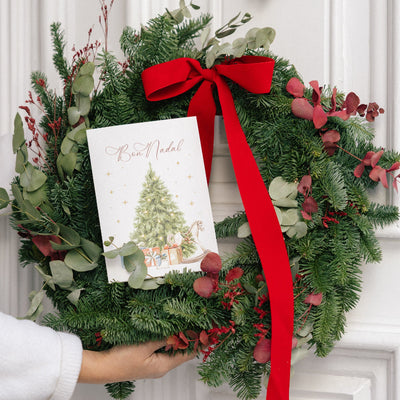 Cartão de Natal Bon Nadal sem envelope