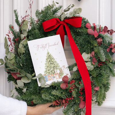 Cartão de Feliz Natal sem envelope