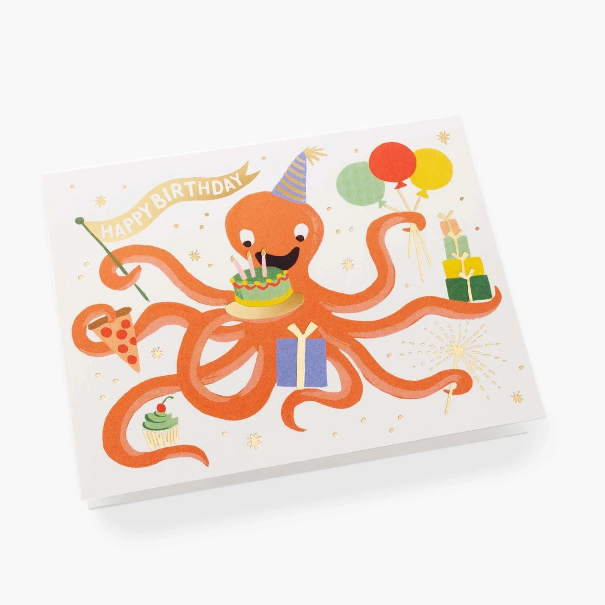 Tarjeta Cumpleaños Octopus R. Paper & Co.