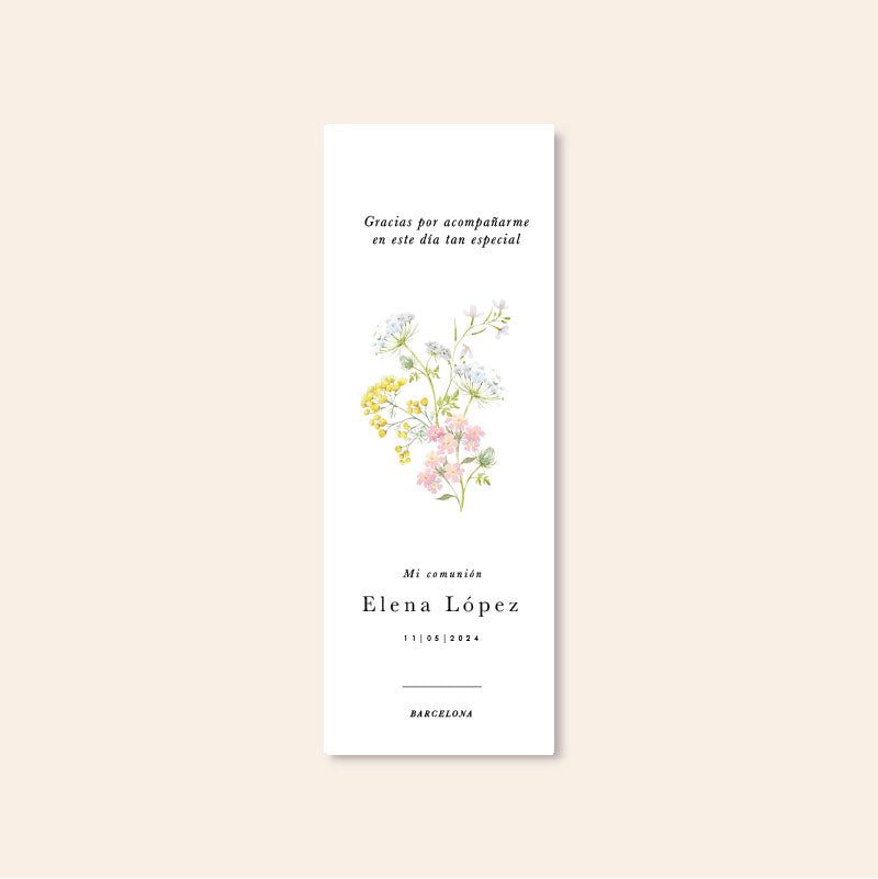 Punto de libro personalizado Flor de Primavera