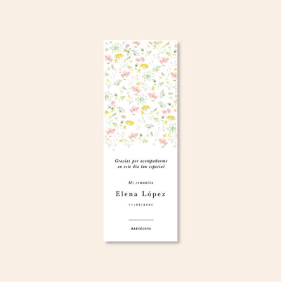 Punto de libro personalizado Flor de Primavera