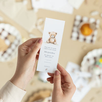 Personalized Teddy bookmark