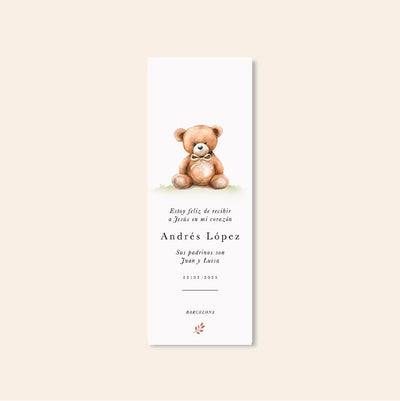 Personalized Teddy bookmark