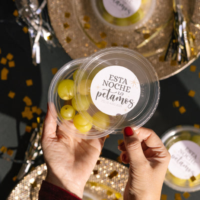 Caja para uvas "Esta noche lo petamos"