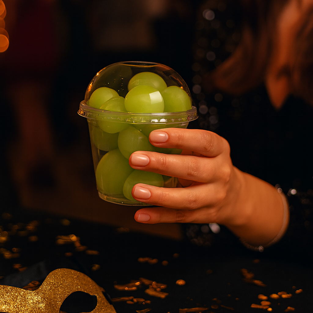 Vaso Cúpula para Uvas Nochevieja / 4 uds.