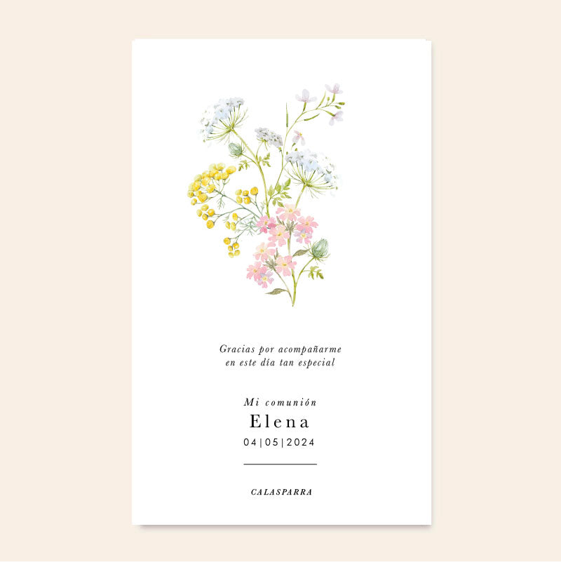 Lembretes personalizados de flores da primavera