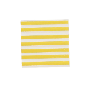 Servilletas cocktail rayas amarillo