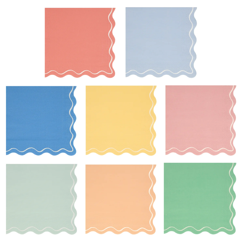 Wavy Line multicolor mix napkin