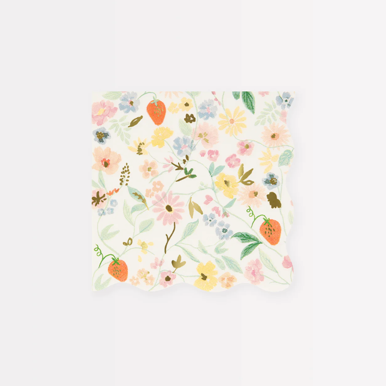 Spring floral napkin / 16 pcs.