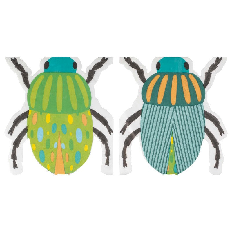 Servilleta escarabajo multicolor ECO / 16 uds.