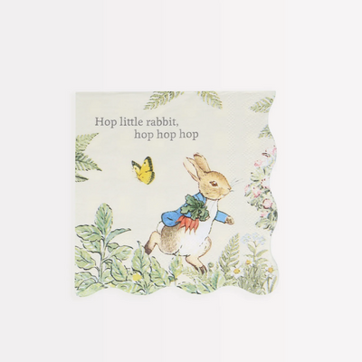 Guardanapo pequeno Peter Rabbit no jardim / 16 unid.