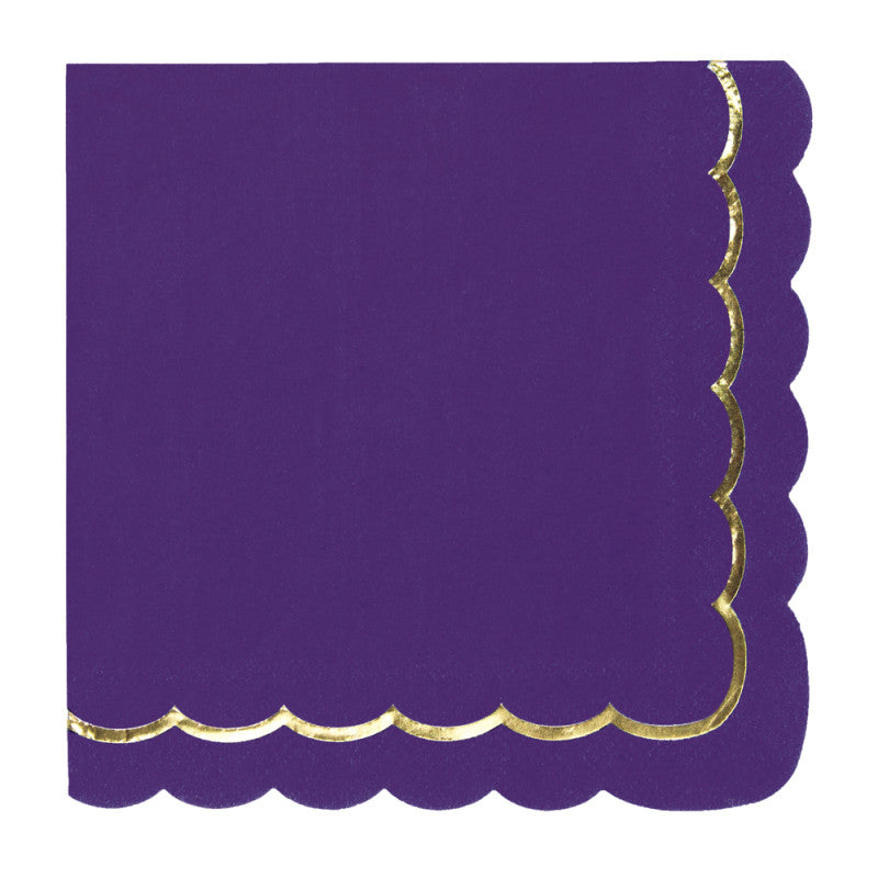 Purple napkin detail / 16 pcs.