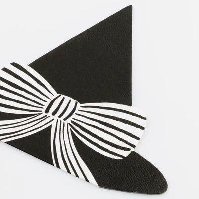 Black witch hat napkin / 16 pcs.