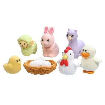 Conjunto de borrachas para animais da quinta IWAKO