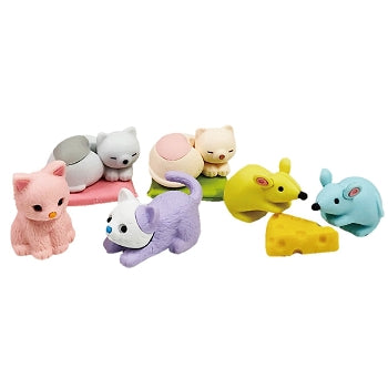 Conjunto de borracha para gatinhos e ratos IWAKO