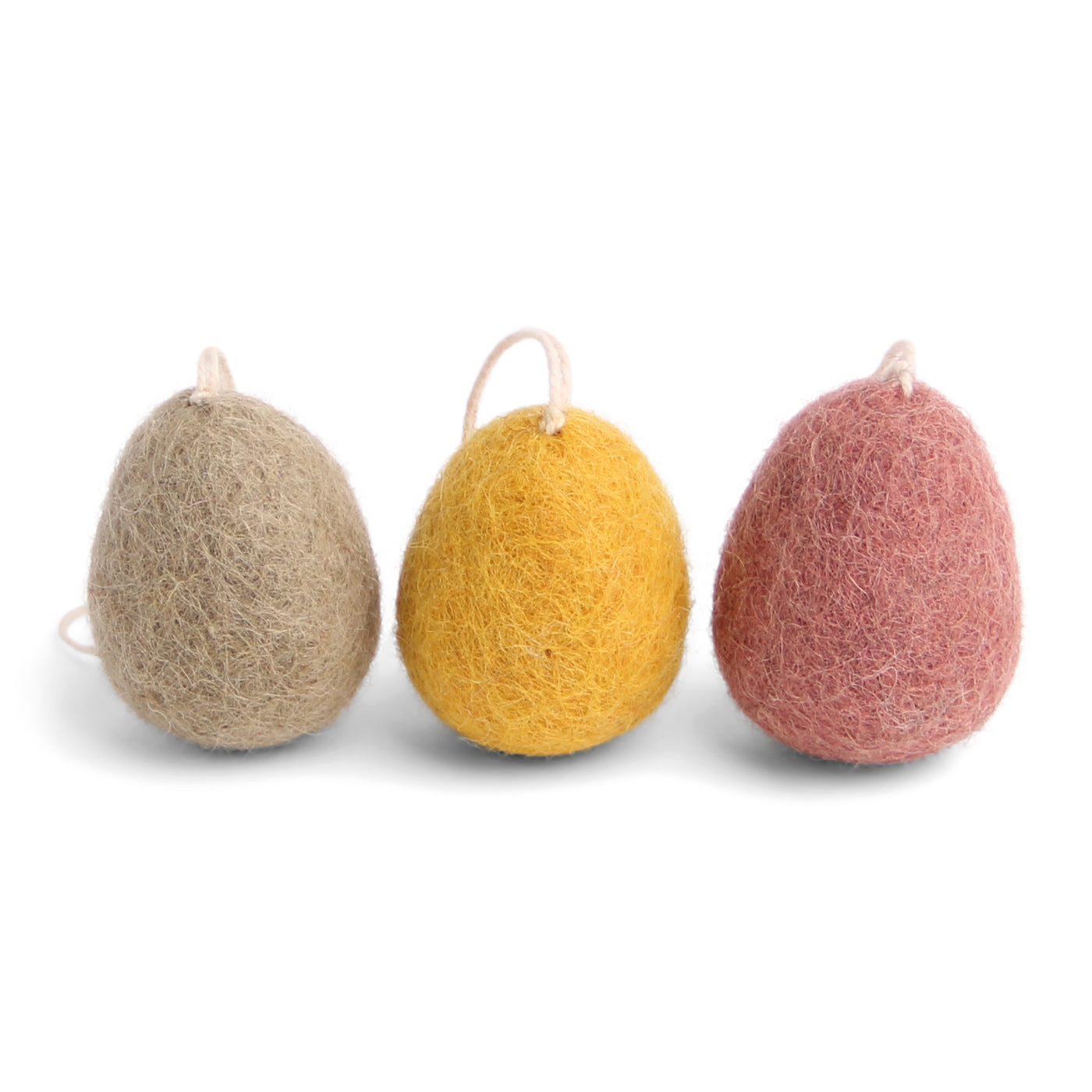 Boho Felt Easter Egg Set / 3 pcs.