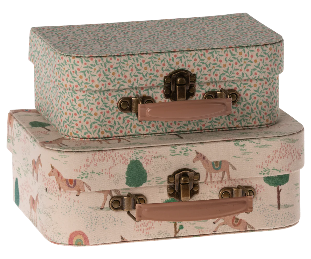 Set maletas unicornio & Flores / 2 uds.