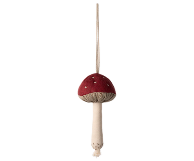 Decoração de tecido de cogumelo vermelho Maileg