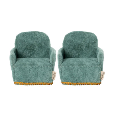 Maileg velvet armchair set