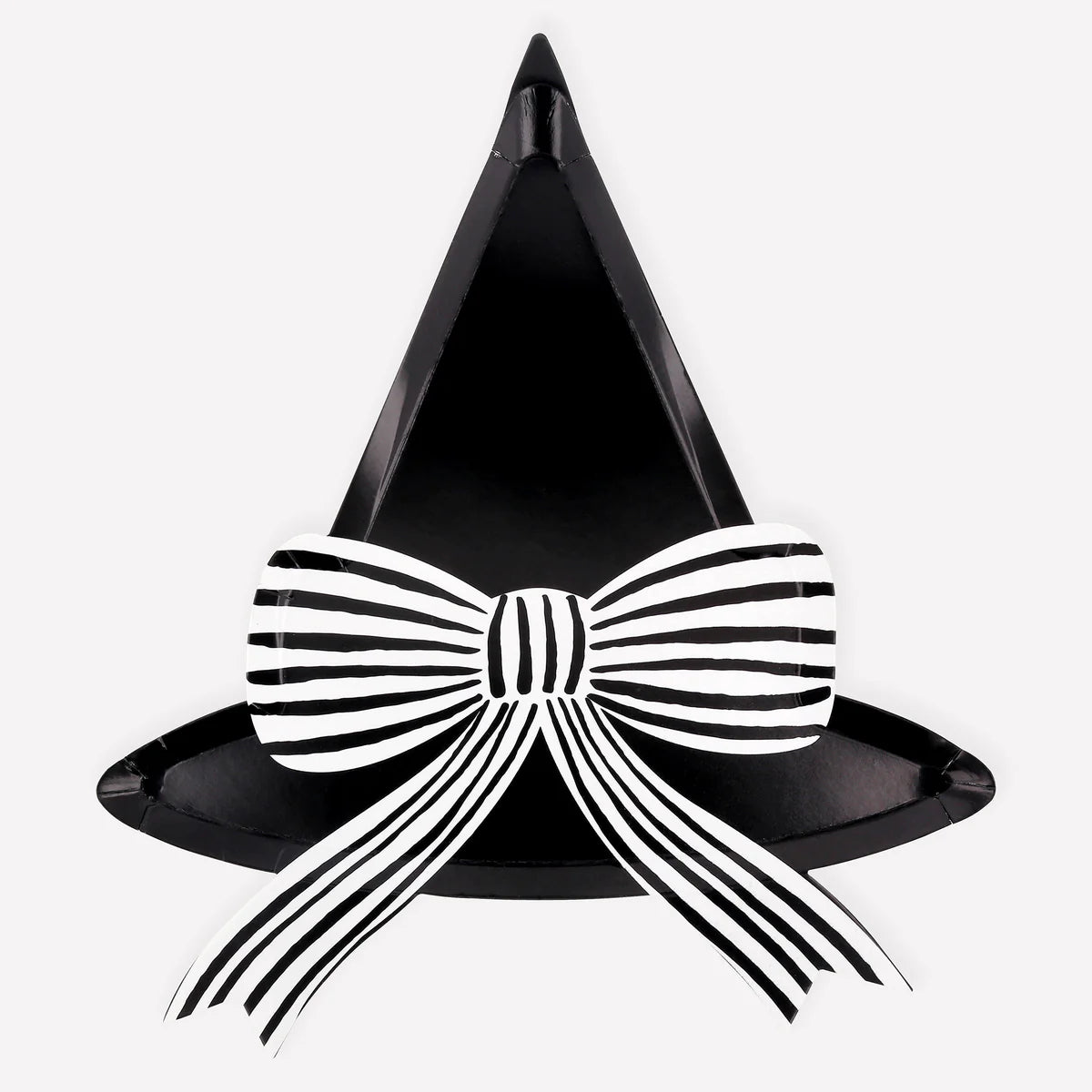 Black witch hat plate / 8 pcs.