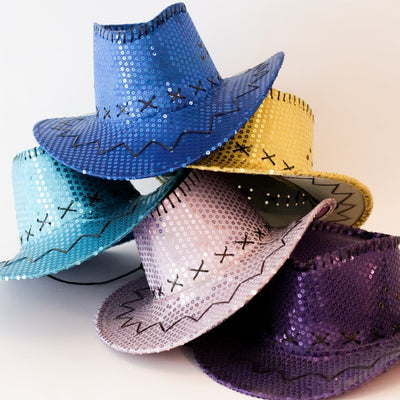 Sombrero Cowboy adulto lentejuelas