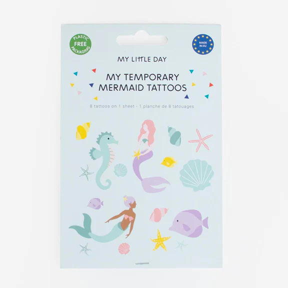 Mermaid temporary tattoo