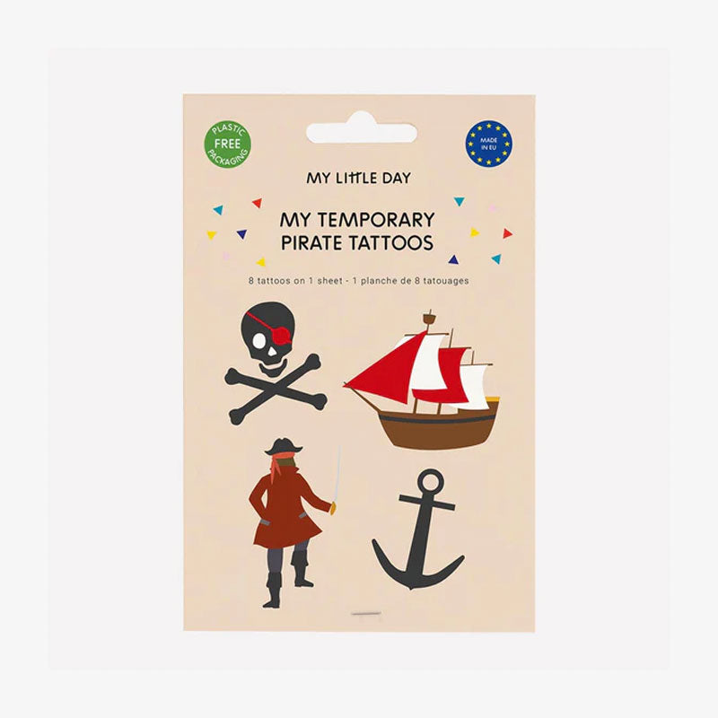 Pirate Ahoy Temporary Tattoo