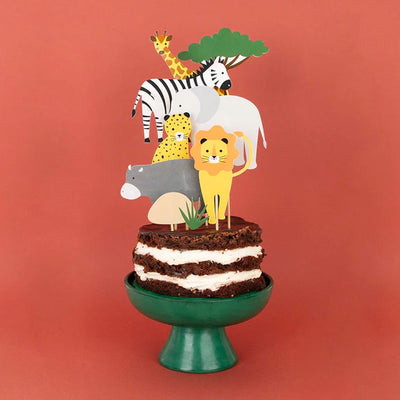 Safari cake topper/ 8 pcs.