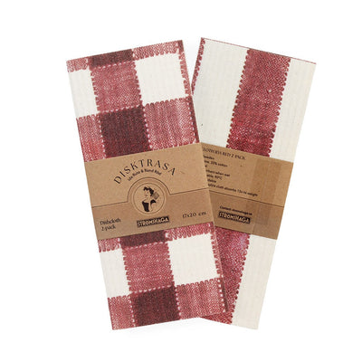Paños de Cocina Rayas Rojas / 2 uds.