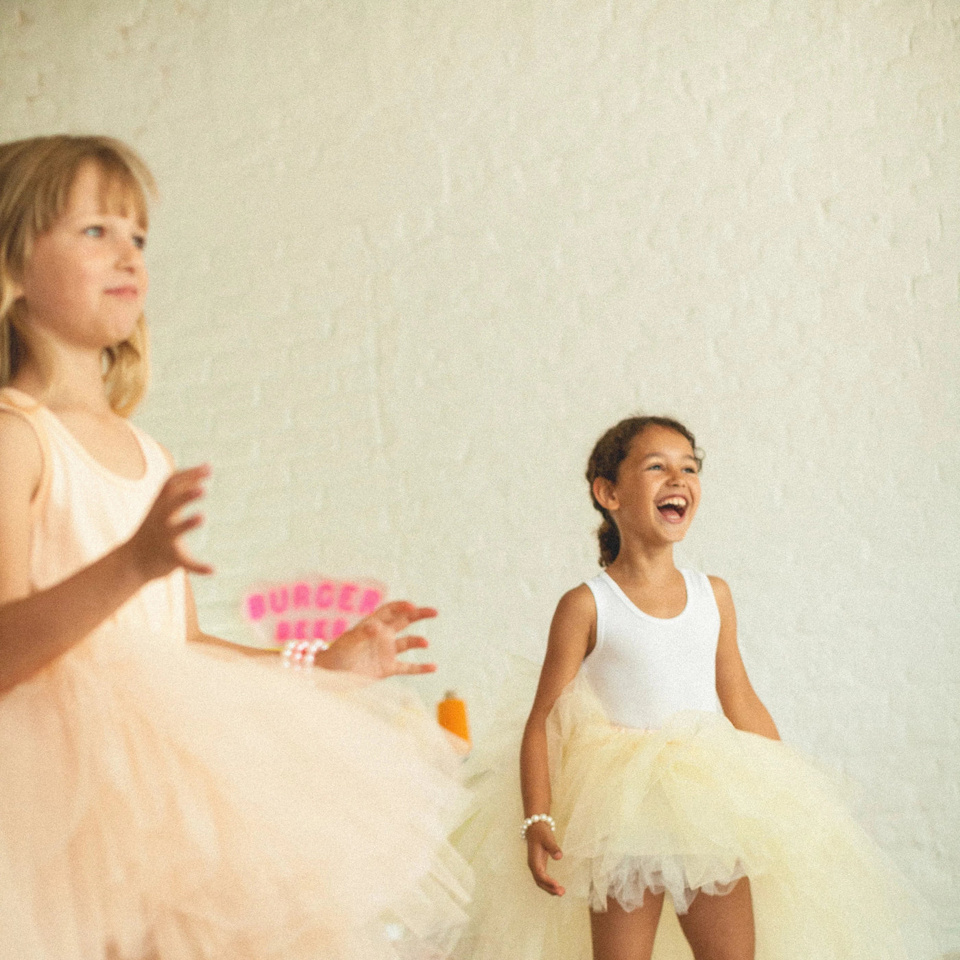 Asymmetrical Vanilla Tutu Skirt